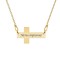 Crux - Colier personalizata argint 925 placat cu aur galben 24K cruce cu text