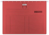 Dosar suspendabil Donau A4 230 gr/mp sina bagheta metalica 5 buc set rosu