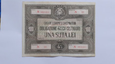 Romania , 100 lei Obligatiune R.S.R foto