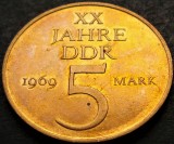 Moneda aniversara 5 MARCI / MARK - RD GERMANA (DDR), anul 1969 * cod 5210