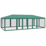Cumpara ieftin Cort de petrecere cu 12 pereti din plasa, verde, 8x4 m, HDPE
