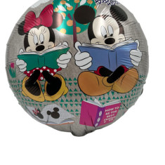 Balon folie Minnie si Mickey Mouse, 45 cm, multicolor