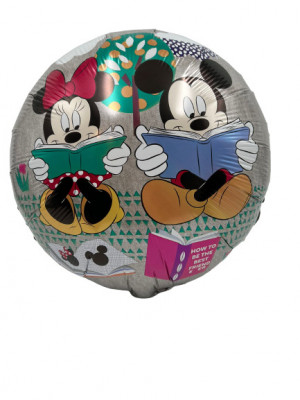 Balon folie Minnie si Mickey Mouse, 45 cm, multicolor foto