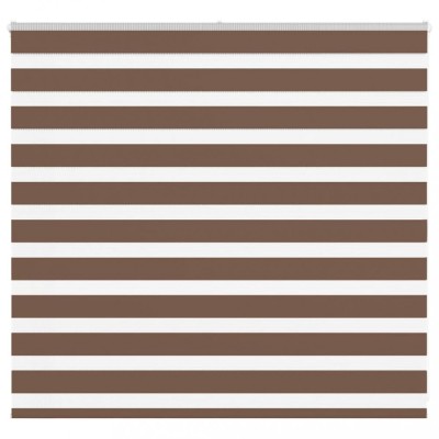 Jaluzea tip zebra maro lățime țesătură 160,9 cm poliester foto