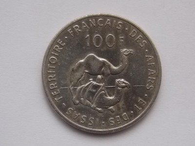 100 FRANCS 1970 TERITORIILE FRANCEZE AFARS &amp;amp; ISSAS foto