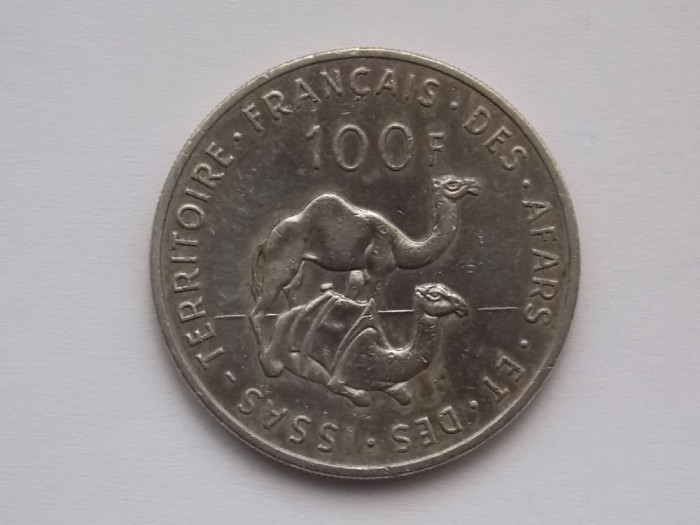 100 FRANCS 1970 TERITORIILE FRANCEZE AFARS &amp; ISSAS