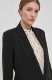 Bruuns Bazaar sacou culoarea negru, un singur rand de nasturi, neted