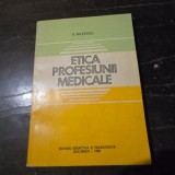 Etica profesiunii medicale - B. Dutescu