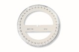 Raportor plastic 360 grade, 10 cm cristal Koh-I-Noor