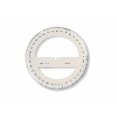 Raportor plastic 360 grade, 10 cm cristal Koh-I-Noor