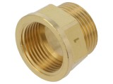 Prelungitor hexagonal alamă CW617N GEBO 529-6BR, &icirc;mbinare tată-mamă
