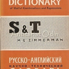 Russian-English Scientific And Technical Dictionary - M. G. Zimmerman