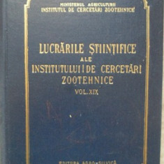 LUCRARILE STIINTIFICE ALE INSTITUTULUI DE CERCETARI ZOOTEHNICE VOL. XIX-COLABORATORI