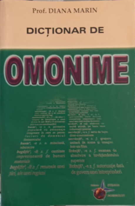 DICTIONAR DE OMONIME-DIANA MARIN