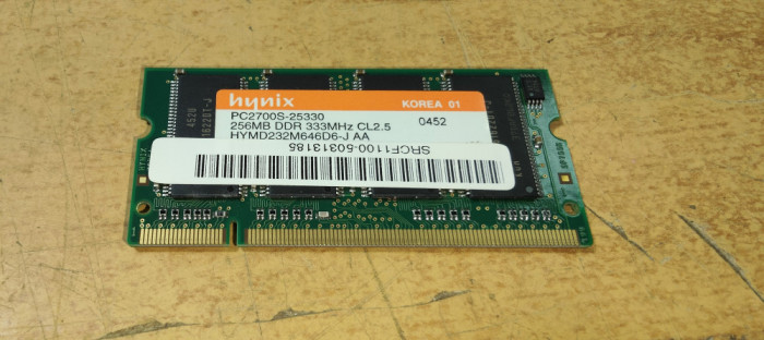 Ram Laptop Hynix 256MB DDR 333MHz HYMD232M646D6-J