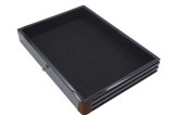 Cumpara ieftin Sertar lemn inaltime 49 mm Black Lacquer fara insertie albastra