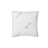 Perna aloe vera matlasata AloeDream Coneltex, dimensiuni 40x40 cm, patrata, culoare alba, umplutura fibra siliconizata antialergica