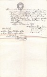 A3738N Act privitor la un &icirc;mprumut de florini renani, 1851, T&acirc;rgu Lăpuș, limba maghiară