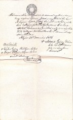 A3738N Act privitor la un &icirc;mprumut de florini renani, 1851, T&acirc;rgu Lăpuș, limba maghiară