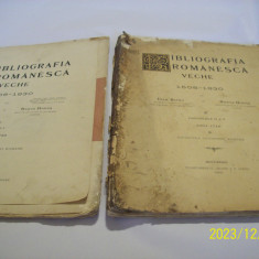 bibliografia romaneasca veche-[1508-1830] 2 carti an 1902 si 1903