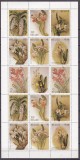 Belize 1987 flori orhidee MI 973-986 (2 kleib) + 2 bl.94, A94 MNH 3 poze, Nestampilat
