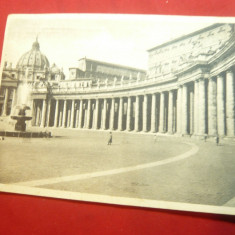 Ilustrata- Roma- Catedrala Sf.Petru 1950 francata cu 10 lire Anul Sfant Vatican