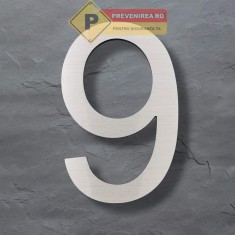 Numarul 9 aluminiu foto