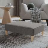 Cumpara ieftin Taburet, gri deschis, 78x56x32 cm, material textil