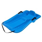 Sanie pentru copii cu Frana, din plastic, 86 x 46 x 15.5 cm, greutatea maxima suportata 50 kg, Albastru, Oem