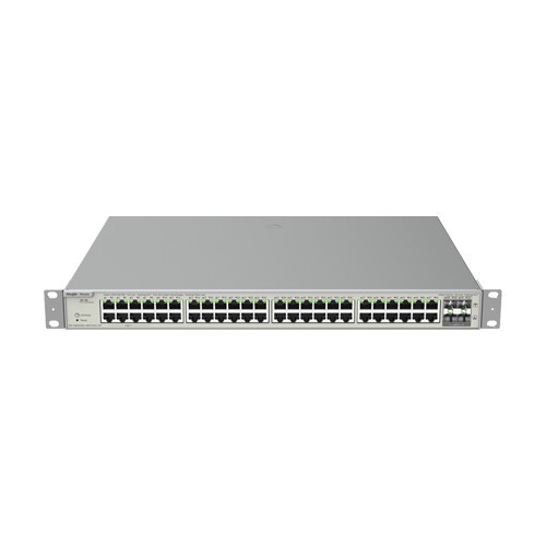 Switch 48 porturi PoE+ Gigabit, 8 porturi PoE++, 4 porturi SFP+, L3 Cloud Management - Ruijie RG-NBS5200-48GT4XS-UP
