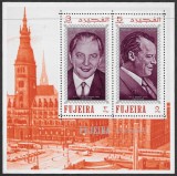 FUJEIRA, PERSONALITĂȚI - 2 COLIȚE MNH (2 FOTO)
