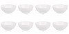 Set boluri, 8 piese, 1L, Portelan, Alb