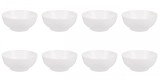 Set boluri, 8 piese, 1L, Portelan, Alb