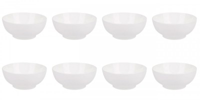 Set boluri, 8 piese, 1L, Portelan, Alb foto