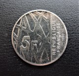 FRANTA - 5 FRANCS 1992, 10 ANI DE LA MOARTEA LUI PIERRE MENDES FRANCE (302), Europa, Cupru-Nichel
