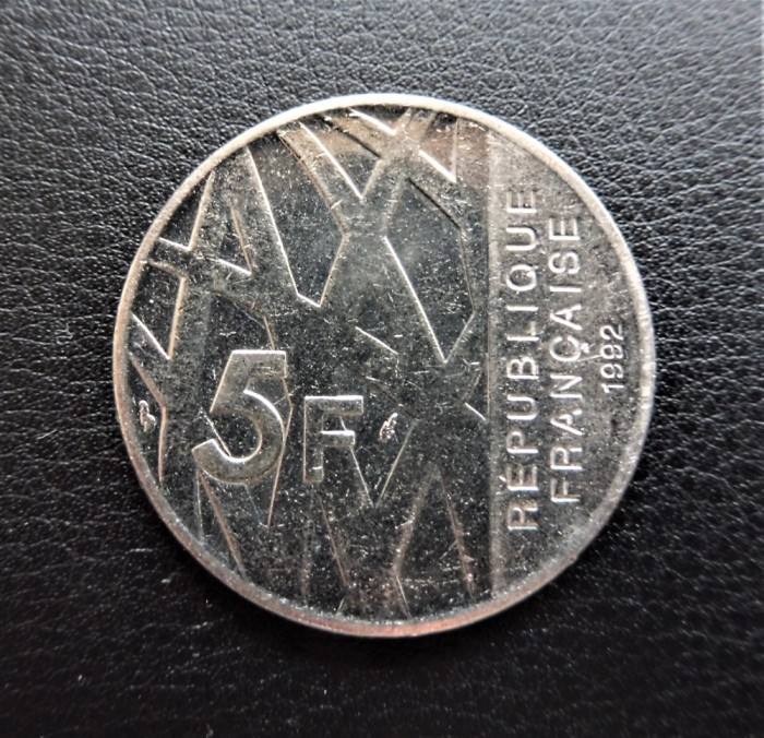FRANTA - 5 FRANCI ( 5 FRANCS ) 1992, 10 ANI DE LA MOARTEA LUI PIERRE MENDES FRANCE (302)