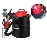 Cumpara ieftin Aspirator industrial pentru cenusa, fara sac, 20 litri, 1600 W, filtru HEPA, geanta inclusa, negru/rosu, RESIGILAT