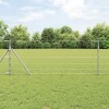 Gard pentru c&acirc;mp Argintiu 50 x 0.8 m Oțel galvanizat
