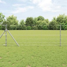 vidaXL Gard pentru c&acirc;mp 0.8x50 m - Oțel zincat
