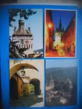 HOPCT LOT 3696 -4 CARTI POSTALE-SIGHISOARA- JUD MURES-NECIRCULATE, Necirculata, Printata
