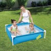 Piscina Copii Bestway My First Frame Pool 122x122x30.5 cm, Cadru Metalic, PVC Rezistent, Montare Rapida, 365L