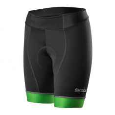 Pantaloni Scurti Ciclism Dama Oe Skoda Verde / Antracit Marime M 000084615B FBD foto