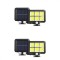 Комплект 2 соларни лампи 128 LED, 30W, сензор за движение, кабел 5 метра, автономност 8ч.
