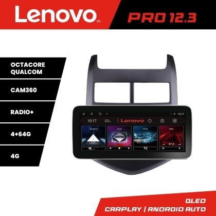 Navigatie Chevrolet Aveo 2010-2013 K-aveo10 Lenovo PRO 4+64 12.3 inch qled android 4G DSP gps internet CarStore Technology