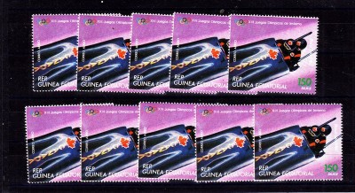 Eq. Guinea 1978 10 x Sport Olympics Lake Placid Mi.1313 MNH DA.252 foto