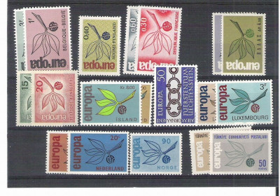 Lot 1965 Europa CEPT, 19 values, MNH AC.264 foto