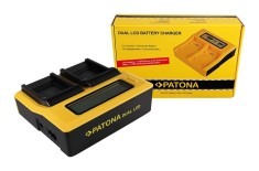 Patona Dual LCD USB incarcator pentru Casio Panasonic CGA-S007E Exilim EXZ150 EX-Z150 EXZ155 EX-Z155