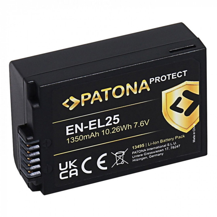 ​Acumulator Patona Protect EN-EL25 1350mAh compatibil Nikon-13495