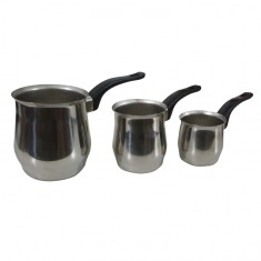 Set 3 ibrice din Otel inox, 700 ml, 400 ml, 200 ml