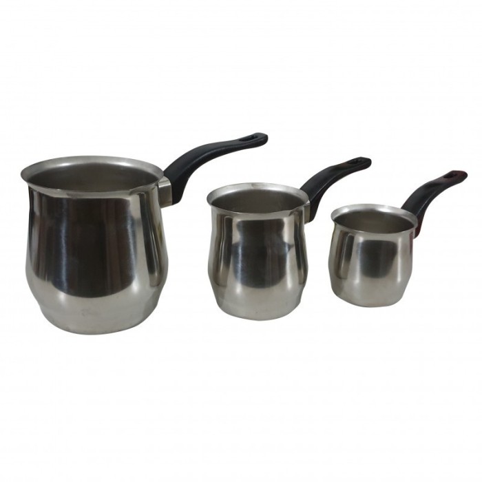 Set 3 ibrice din Otel inox, 700 ml, 400 ml, 200 ml